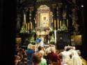Church service in the shrine to the Black Madonna
